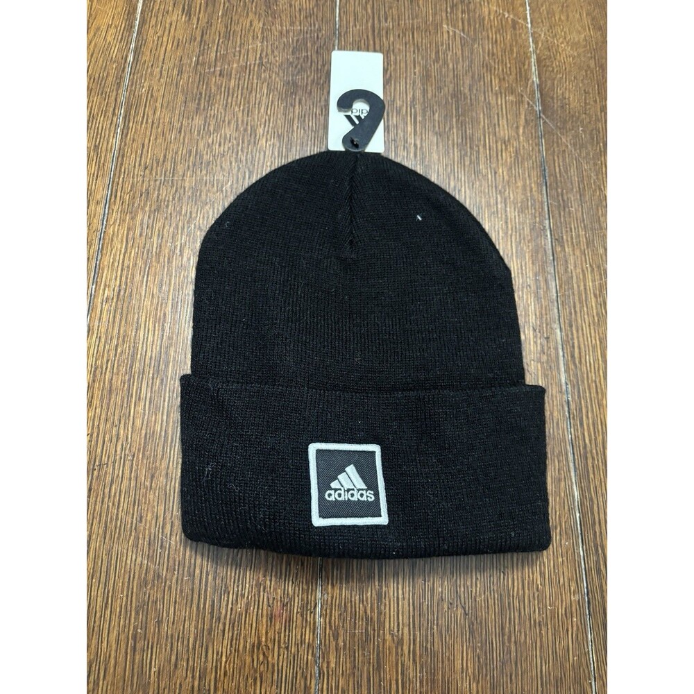 Men’s Wide Cuff Fold Beanie Black. NWT